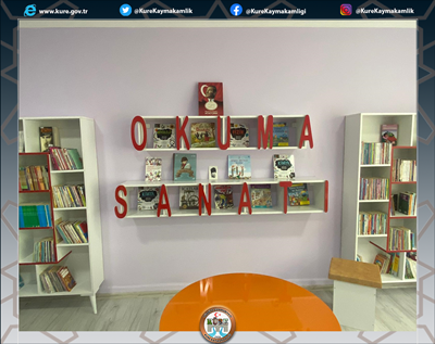 Cumhuriyet İlkokulu Kütüphanesi, Celal ve Ayten ERDOĞAN Adına Yenilenerek Tekrar Düzenlendi.
